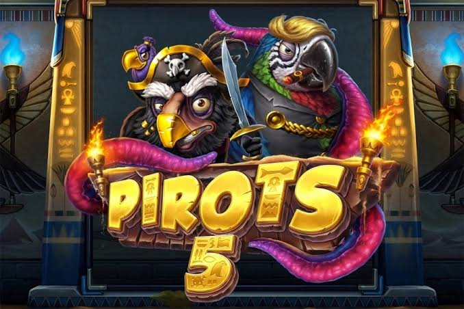 Tabellone arcade di Pirots 5 The Rift of Eternity con i quattro Chrono Birds, cristalli colorati e simboli feature su una griglia dimensionale circondata da portali